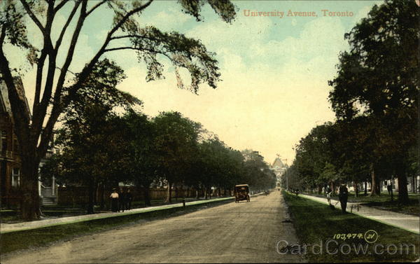 Residential View of University Avenue Toronto Canada