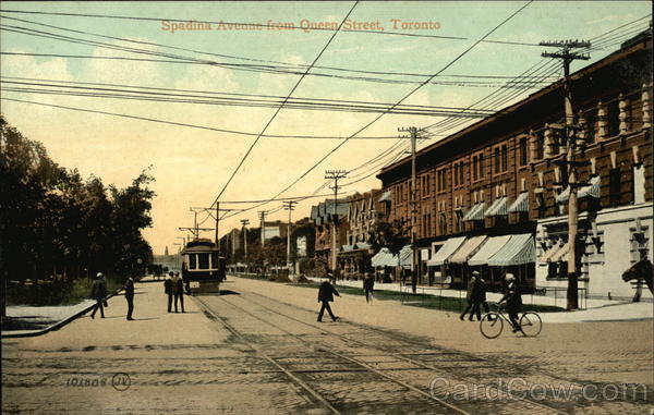 Spadina Avenue from Queen Street Toronto Canada Ontario