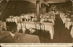 Campi's Italian-French Restaurant Postcard