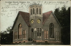 Christian Church Harrison, AR Postcard Postcard