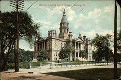 Adams County Court House Quincy, IL Postcard Postcard