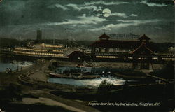 Kingston Point Park, Day Boat Landing New York Postcard Postcard