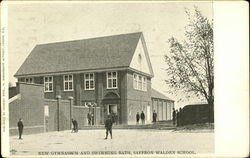 Saffron Walden School - New Gymnasium and Swimming Bath Postcard