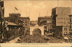 Weybossett Street Showing Old Home Week Crowd Postcard