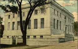 Street View of John Hay Library Postcard