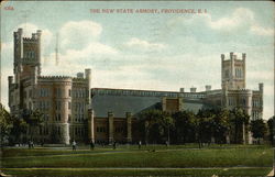 The New State Armory and Grounds Postcard