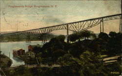 Poughkeepsie Bridge New York Postcard Postcard