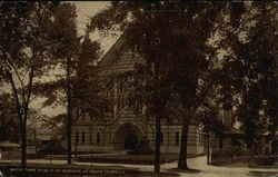 Baptist Temple on Broad Street Between Washington and Parsons Postcard