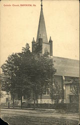 Catholic Church Emporium, PA Postcard Postcard