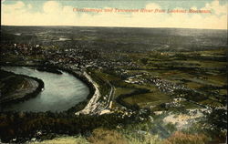 Chattanooga and Tennessee River From Lookout Mountain Postcard Postcard