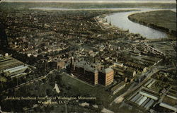 Looking Southeast from Top of Washington Monument Postcard
