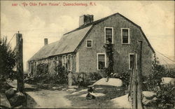 "Ye Olde Farm House" Quonochontaug, RI Postcard Postcard