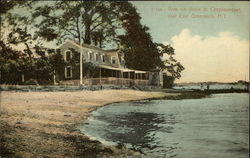 View on Shore at Chepiwanoset East Greenwich, RI Postcard Postcard