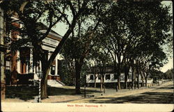 Main Street Apponaug, RI Postcard Postcard