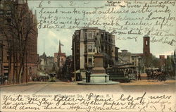Westminister & Wobosset Streets Postcard