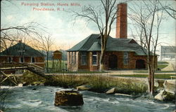Pumping Station, Hunts Mills Providence, RI Postcard Postcard