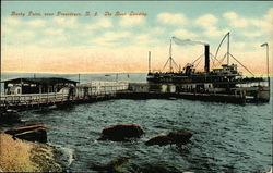 The Boat Landing at Rocky Point Postcard