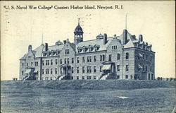 US Naval War College, Coasters Harbor Island Postcard