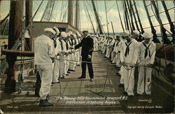US Training Ship "Constellation" Newport, RI Postcard Postcard
