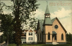 Methodist Episcopal Church and Parsonage West Barrington, RI Postcard Postcard