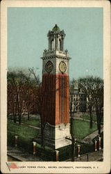 Carry Tower Clock, Brown University Postcard