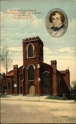 Christ Episcopal Church - Where Washington Irving was a Warden Tarrytown, NY Postcard Postcard