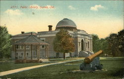 Public Library Postcard