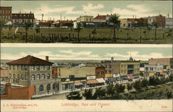 Lethbridge, Past and Present Alberta Canada Postcard Postcard