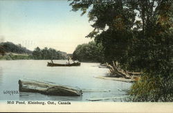 Scenic View of Mill Pond Postcard