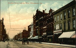 Dundas Street Looking West Woodstock, ON Canada Ontario Postcard Postcard