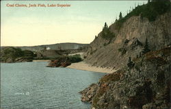 Coal Chutes, Jack Fish, Lake Superior Postcard