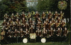Marching Band in Uniform Postcard