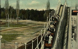 Roller coaster at Scarboro Beach Park Toronto, ON Canada Ontario Postcard Postcard
