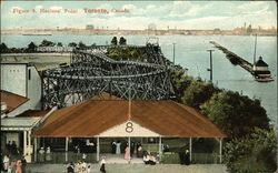 Hanlan's Point Roller Coaster Postcard