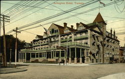 Street View of the Arlington Hotel Postcard