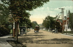 Corner of Broadview and Langley Avenue Postcard