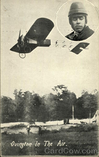 Earle Ovington in the Air - Early Plane Aviators