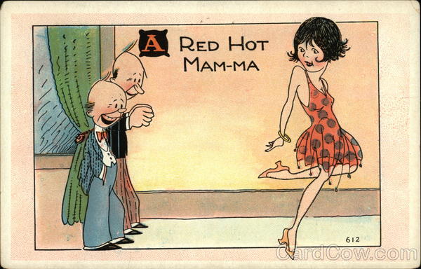 Two Old Men Oggling Young Woman Comic, Funny