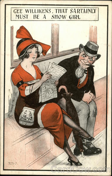 Leering Man Gazes at Pretty Ankle of Woman Seated Nearby