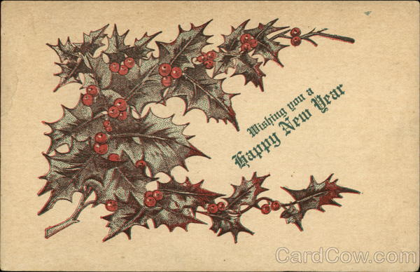 Sprig of Holly New Year's