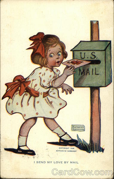 Girl Mailing Valentine Katherine Gassaway Children