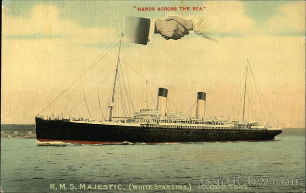 R.M.S. Majestic - White Star Line Cruise Ships
