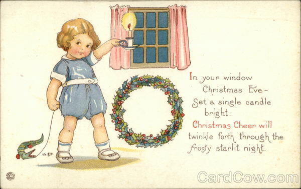 In Your Window Christmas Eve, Set a Single Candle Bright