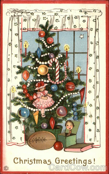 Christmas Greetings! - Christmas Tree and Toys