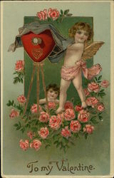 To My Valentine Cupid Postcard Postcard