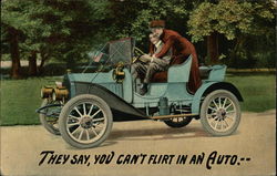 They Say, You Can't Flirt in an Auto Postcard