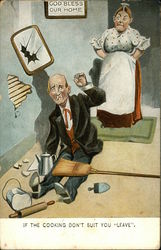 If the Cooking Don't Suit You Leave Postcard