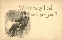 Man In A Suit Sits By Himself At A Table Postcard