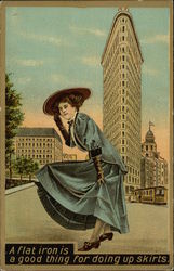 A Flat Iron is a Good Thing for Doing up Skirts Postcard