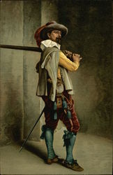 A Musketeer by Jean-Louis Ernest Meissonier Postcard